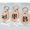 Blank Vegetable Tanned Leather Key Fobs – Ready for Stamping, Tooling & Engraving - 10 Pack